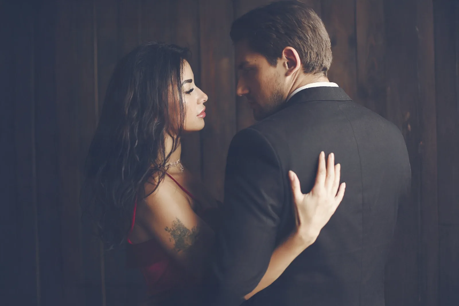 Business man with woman